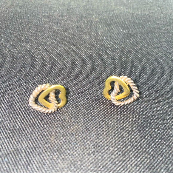 David Yurman Double Heart Earrings - Picture 1 of 1